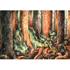 Print - Dragon in the Forest